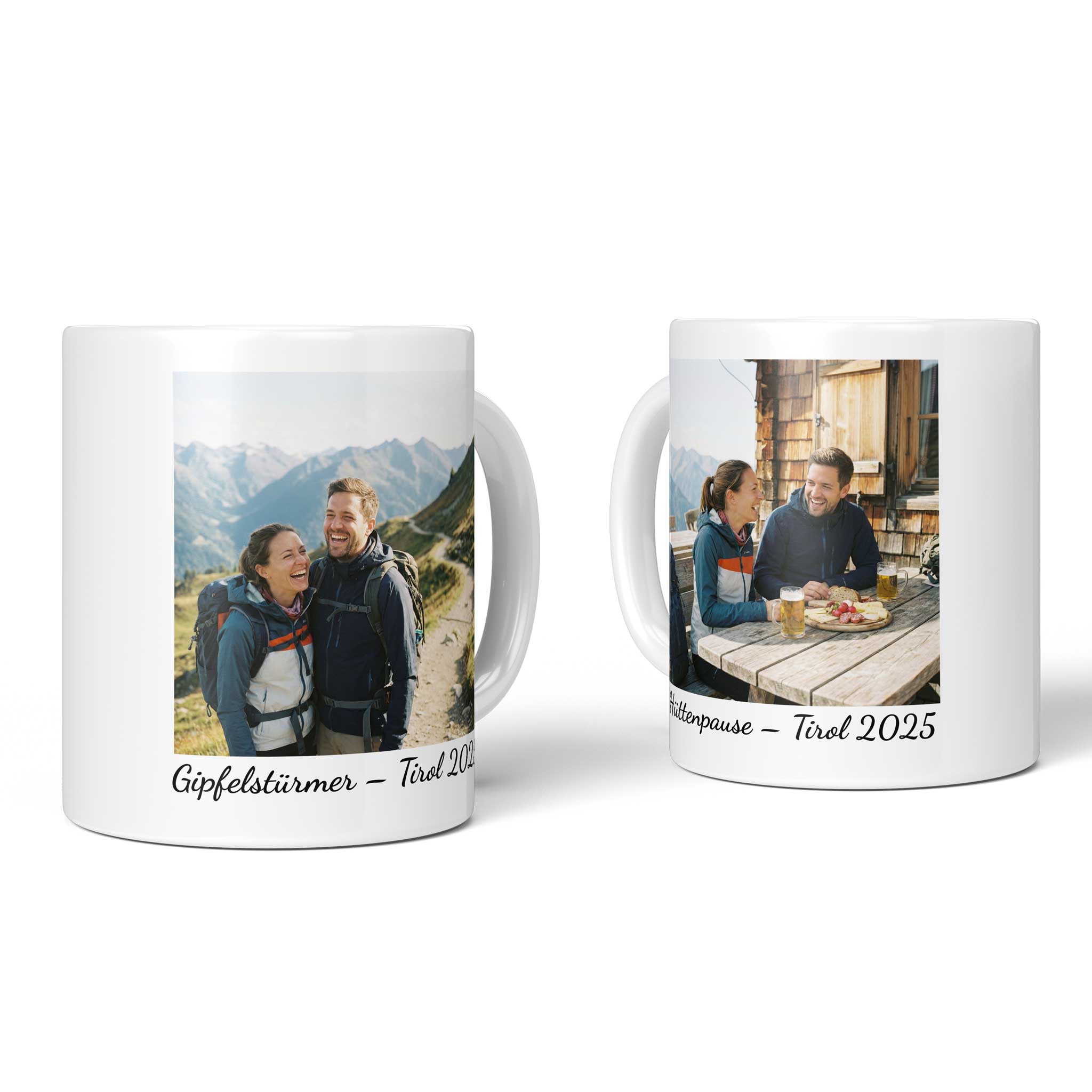Fototasse Weiß personalisiert mit Foto & Text – inkl. Geschenkbox