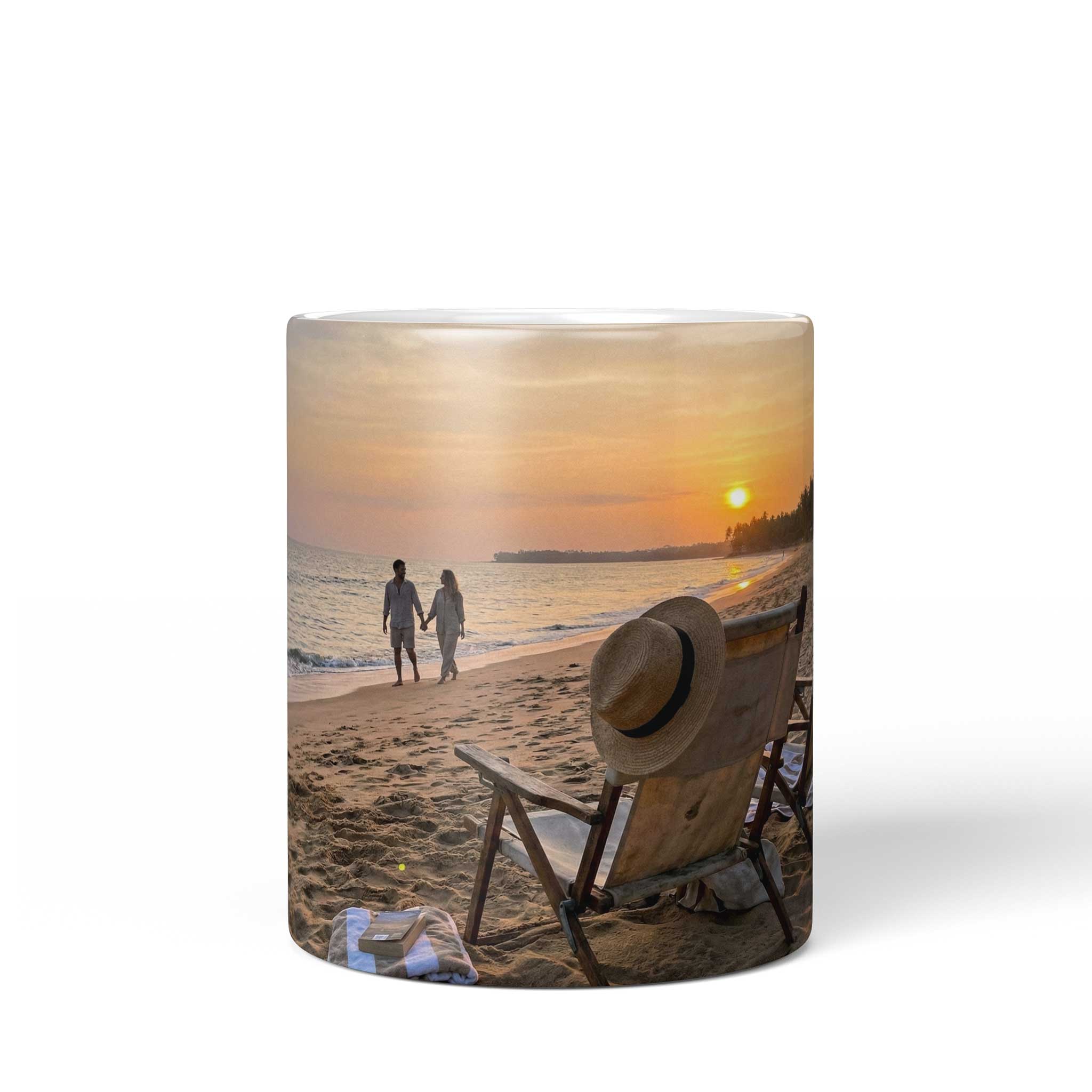 Fototasse Weiß personalisiert mit Foto & Text – inkl. Geschenkbox
